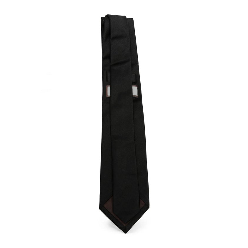 Canali Silk Bow Tie — Black, view 3