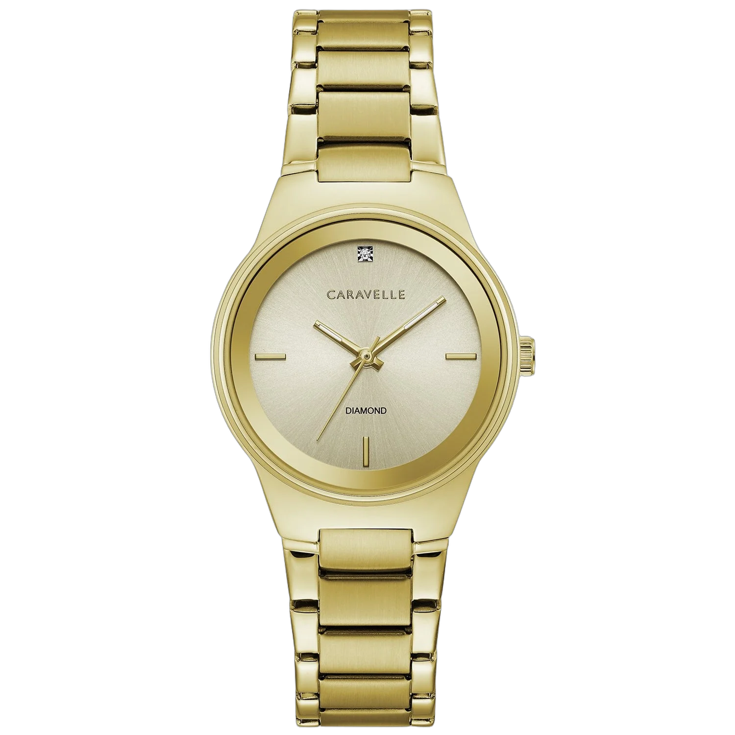 Caravelle Diamond Watch — Gold by Caravelle