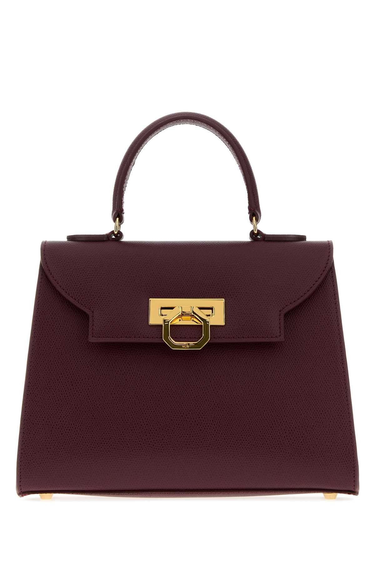 Carbotti Loren Top Handle Bag — Burgundy by Carbotti