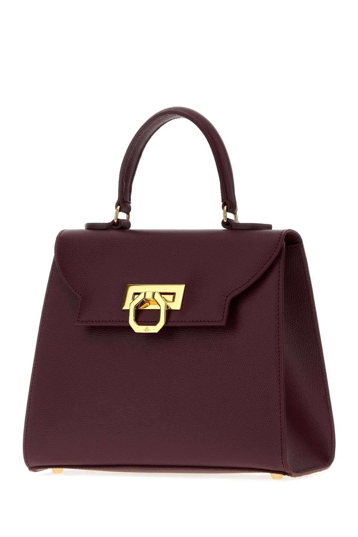 Carbotti Loren Top Handle Bag — Burgundy, view 2
