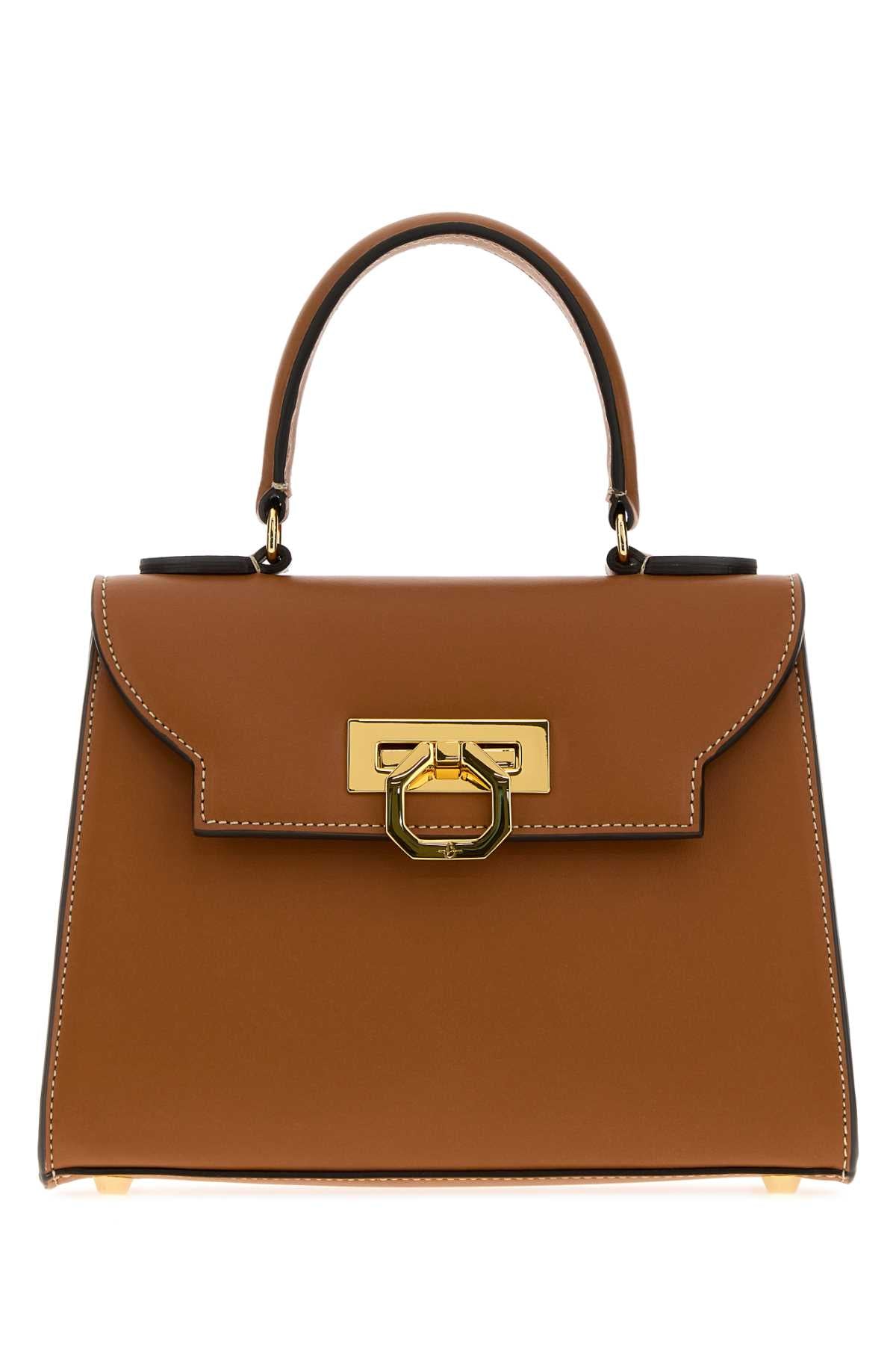 Carbotti Erika Top Handle Bag — Tan by Carbotti