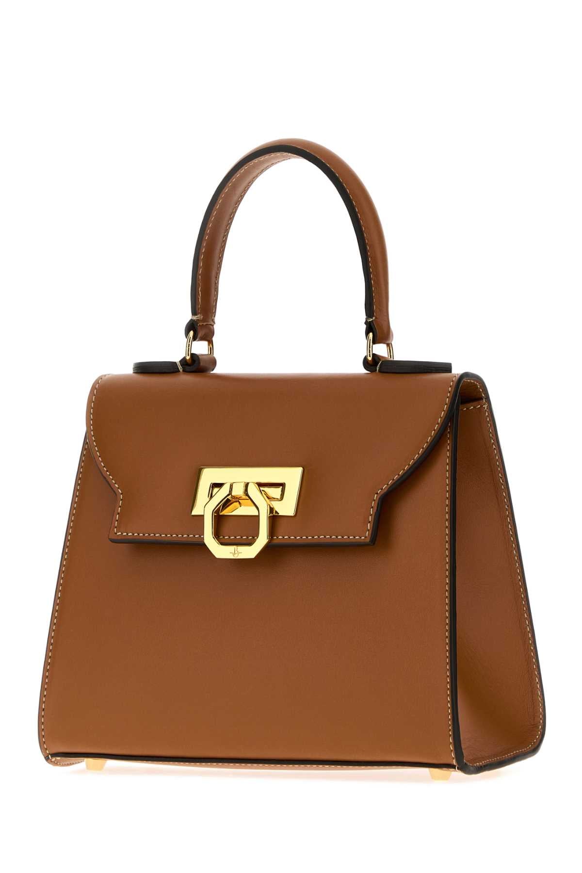 Carbotti Erika Top Handle Bag — Tan, view 2