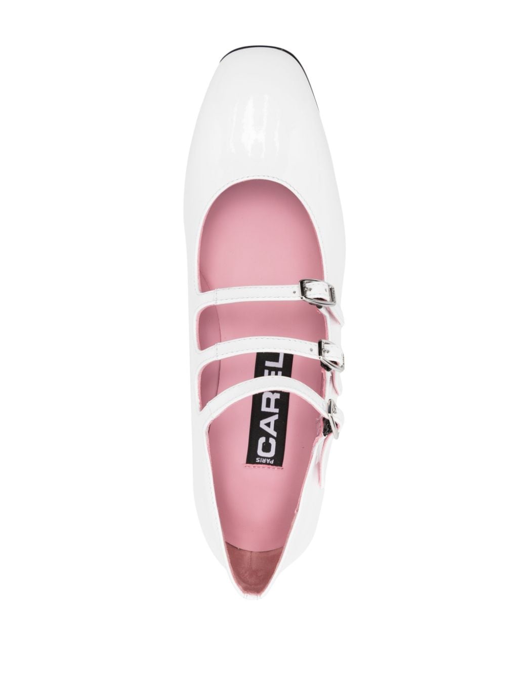 Carel Paris Mary Jane Flat — White, view 2