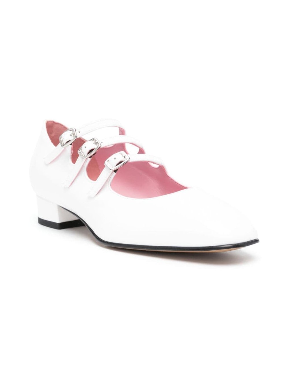 Carel Paris Mary Jane Flat — White, view 3