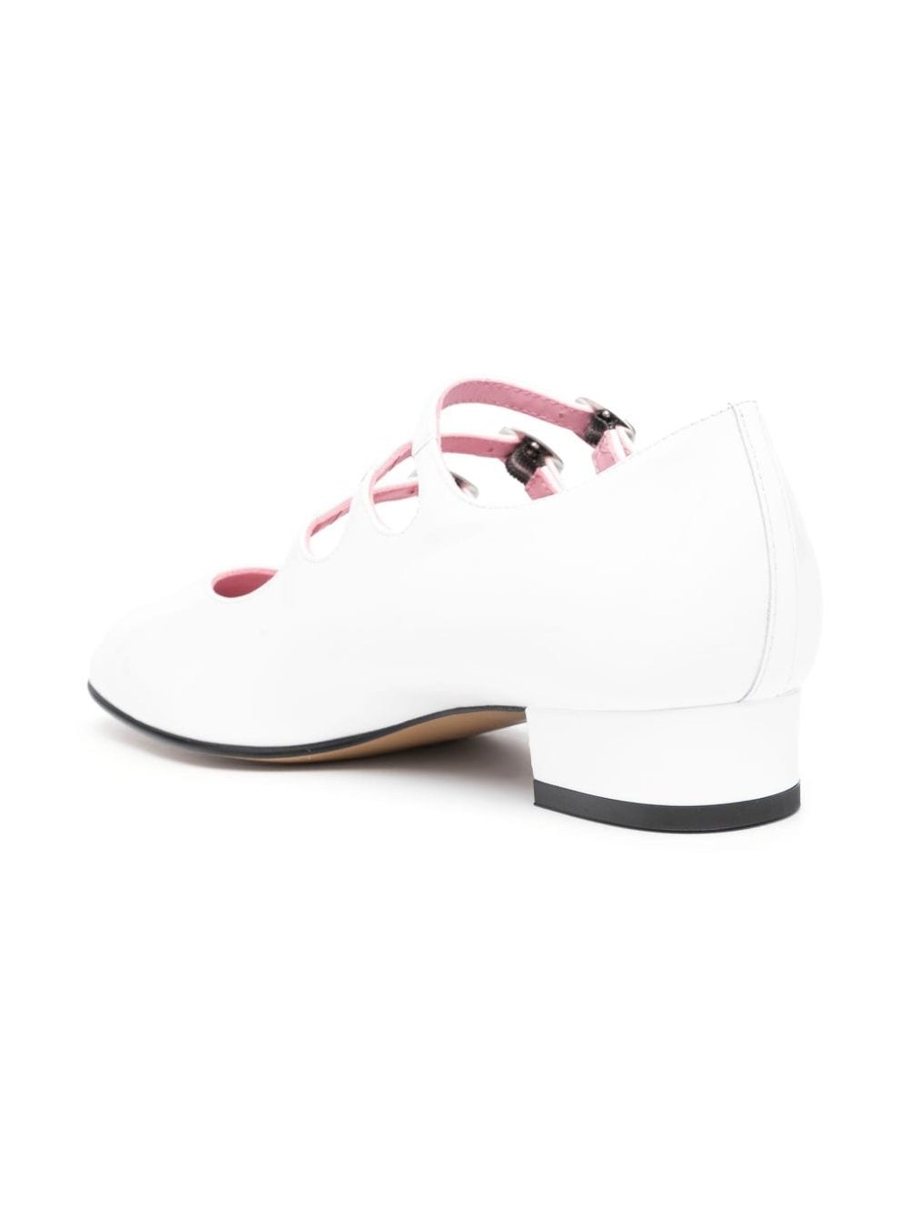 Carel Paris Mary Jane Flat — White, view 4