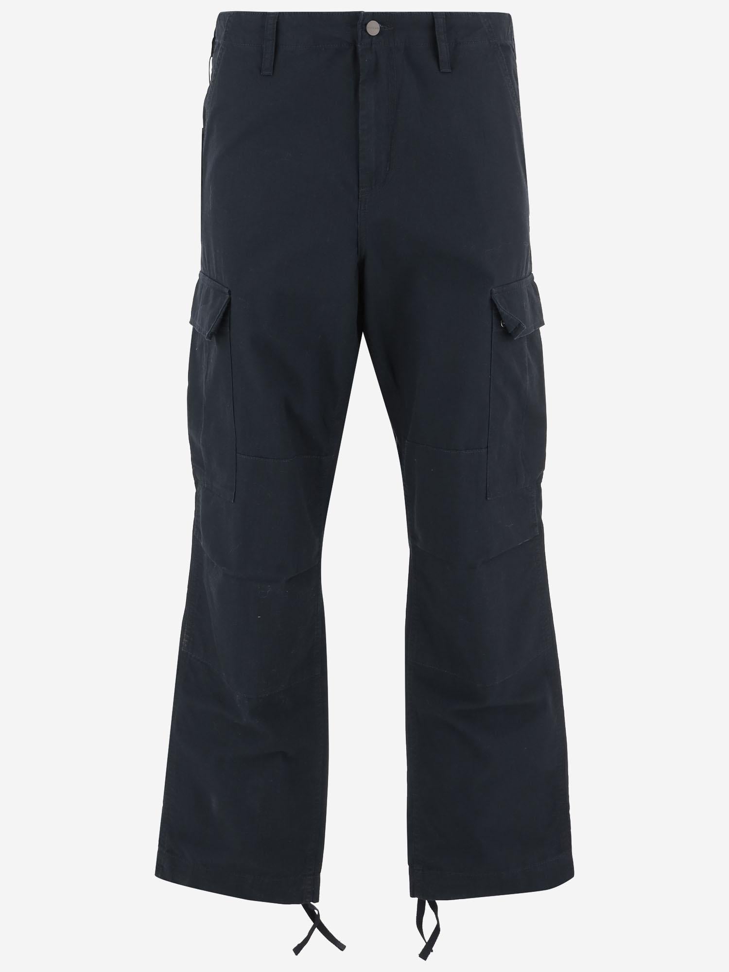 Carhartt Wip Logo-Detailed Cotton Cargo Pants — Navy by Carhartt Wip