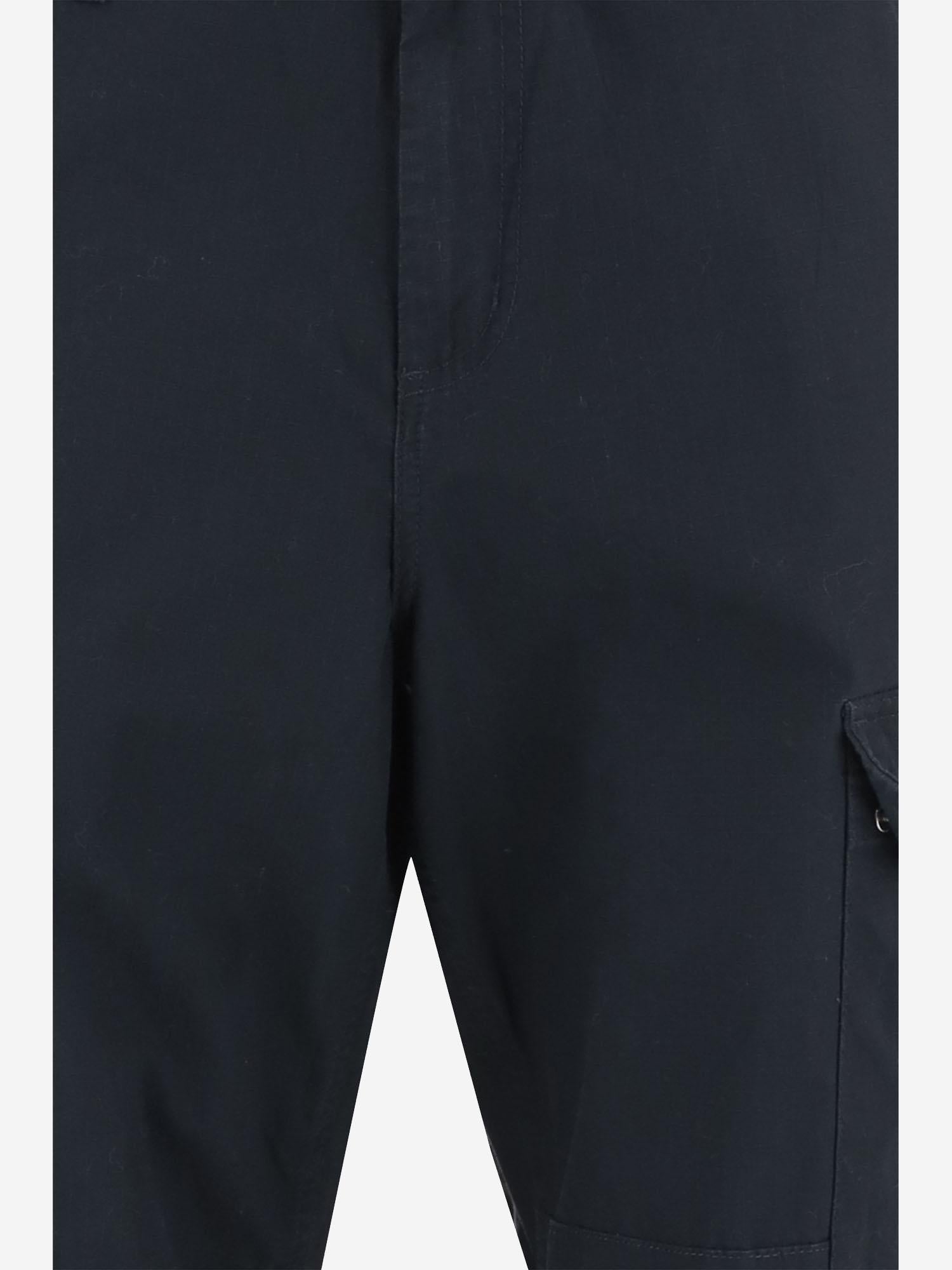 Carhartt Wip Logo-Detailed Cotton Cargo Pants — Navy, view 3