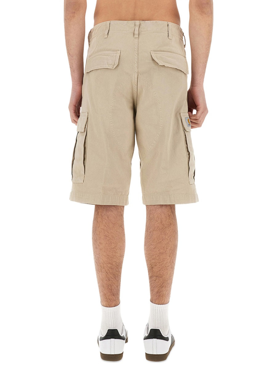 Carhartt Wip Organic Cotton Cargo Shorts — Beige by Carhartt Wip