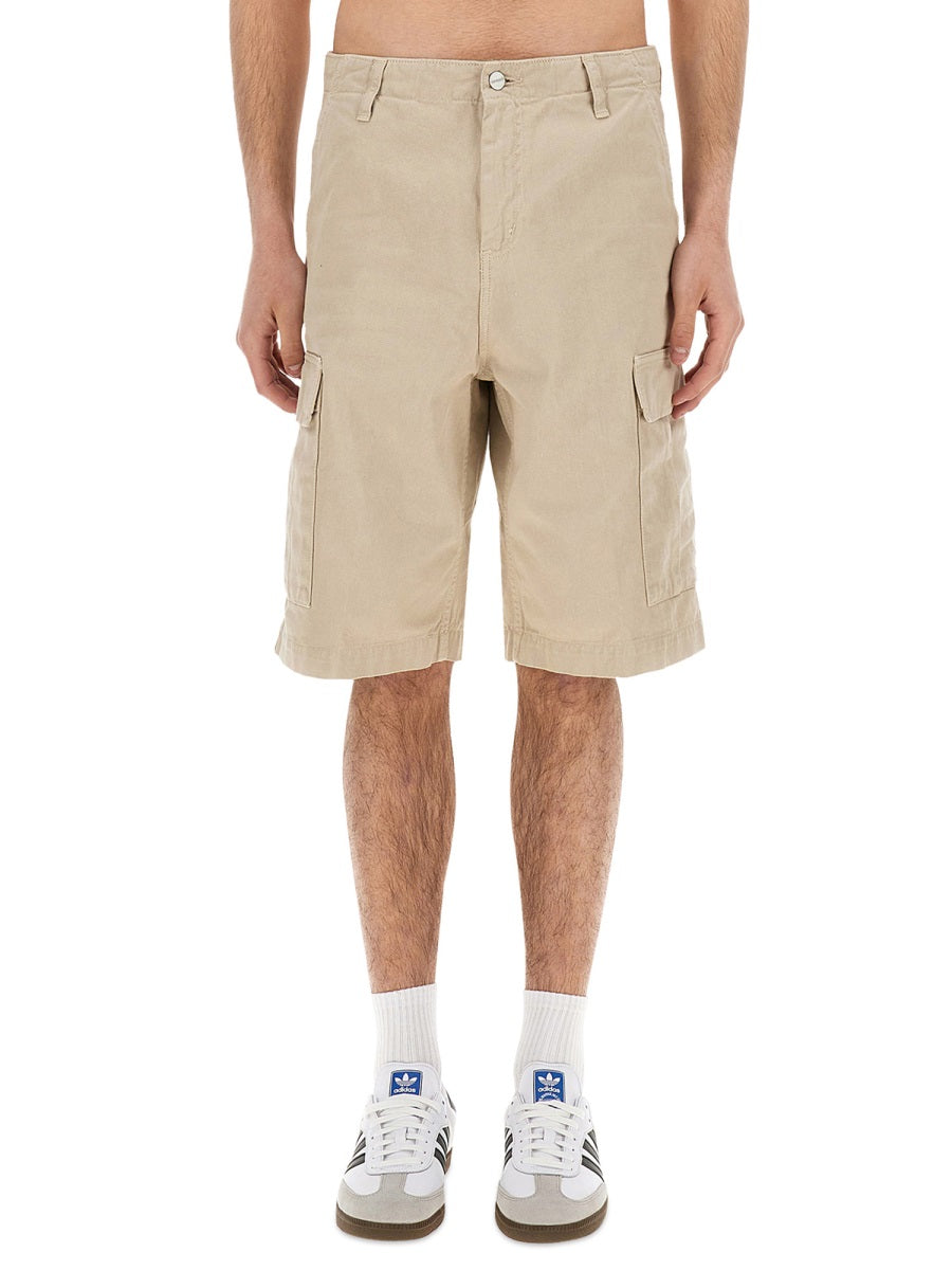 Carhartt Wip Organic Cotton Cargo Shorts — Beige, view 2