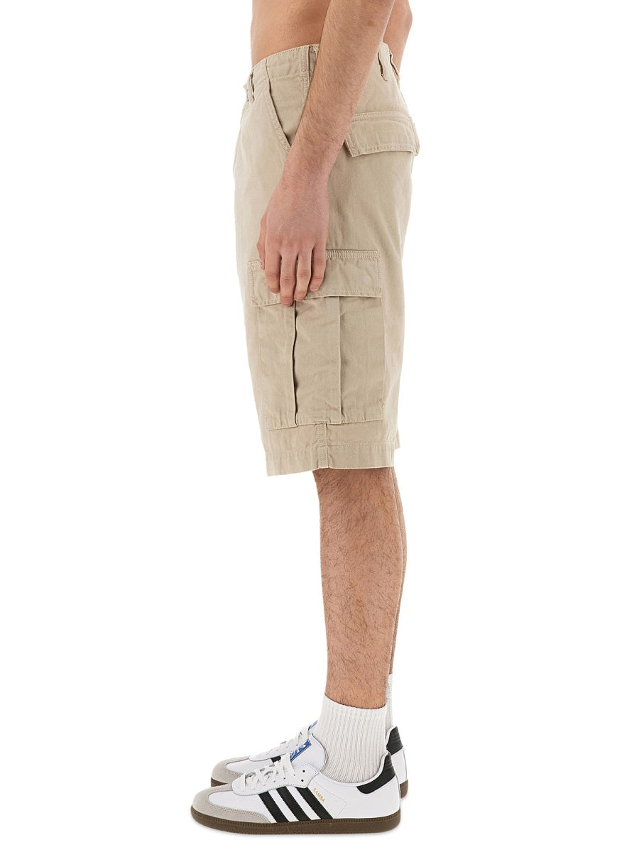 Carhartt Wip Organic Cotton Cargo Shorts — Beige, view 4