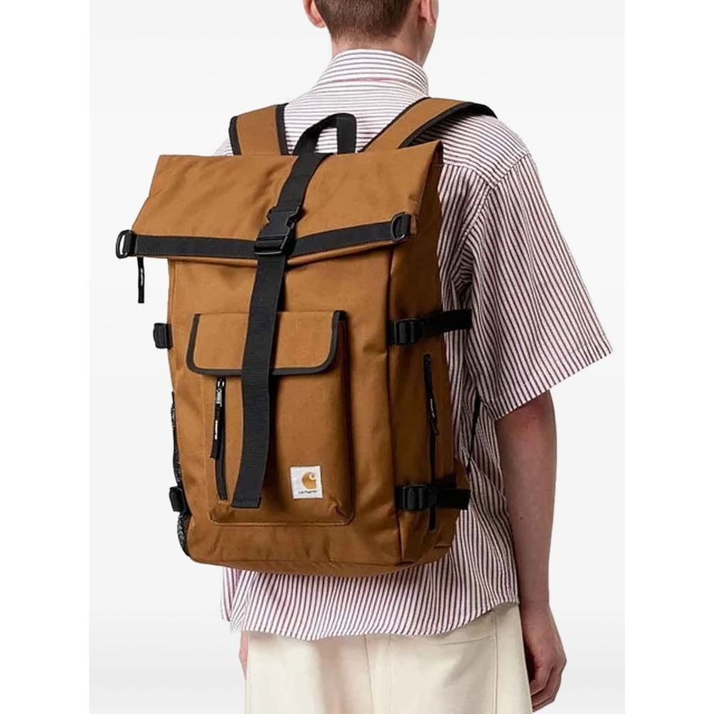 Carhartt Wip Phil Roll-Top Backpack — Brown, view 3