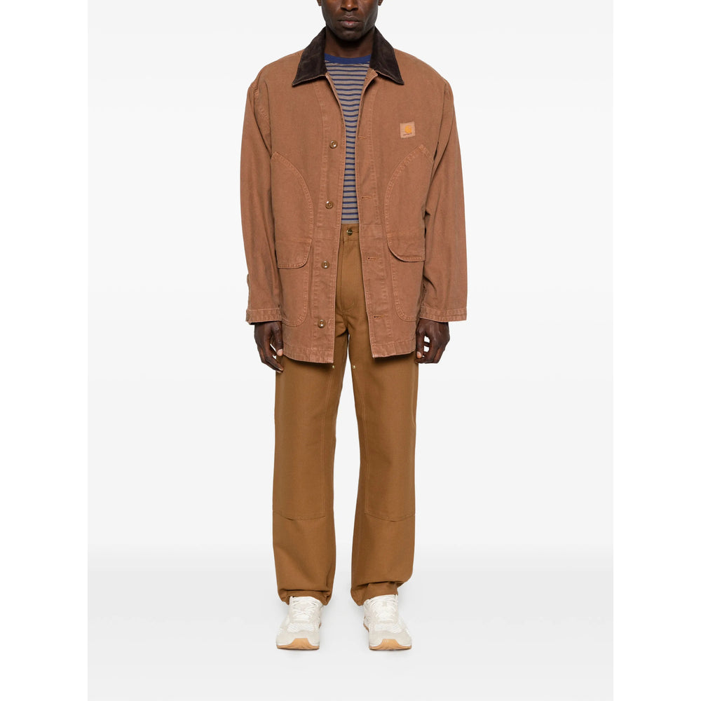Carhartt Wip Cotton Workwear-Inspired Jacket — Brown, view 5