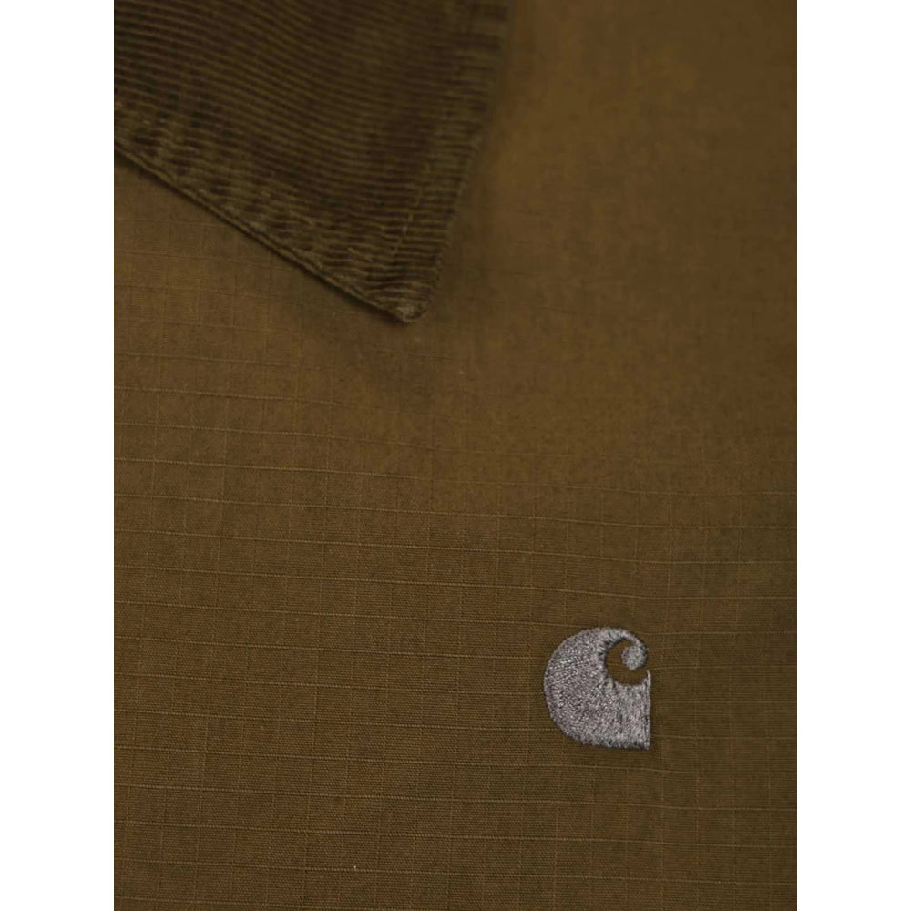 Carhartt Wip Cotton Ripstop Lightweight Jacket — Brown, view 4
