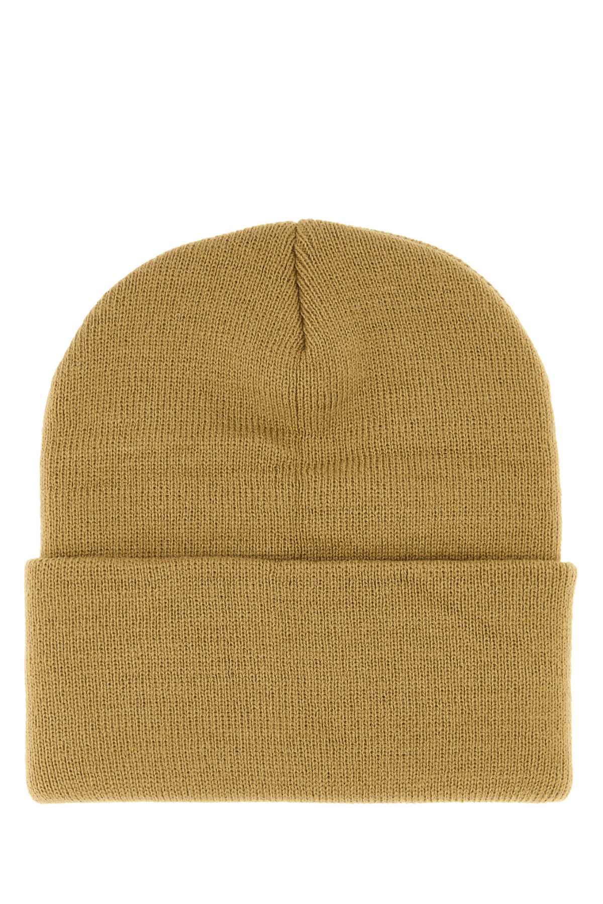 Carhartt Wip ShortWatch Beanie — Beige, view 2