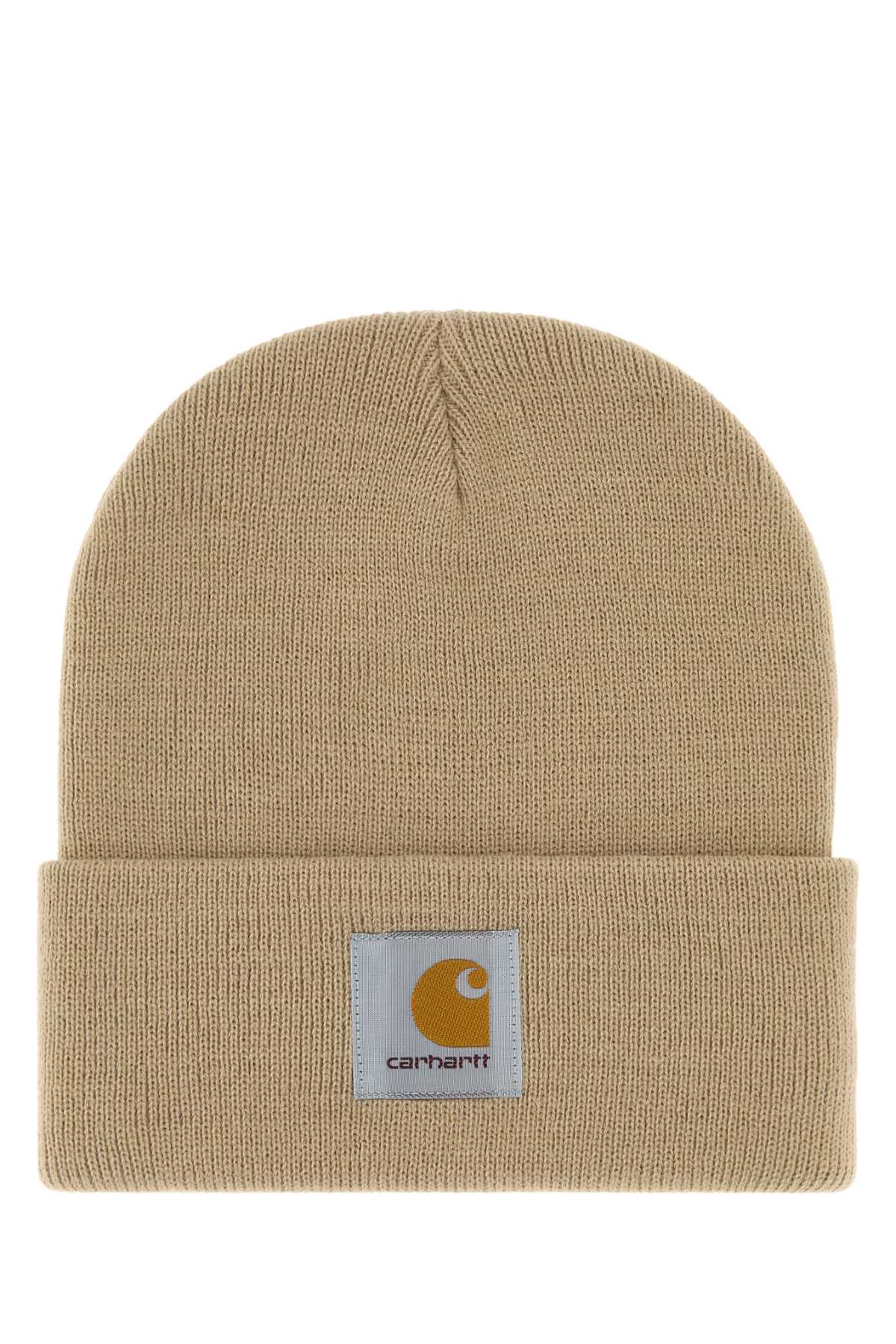 Carhartt Wip ShortWatch Beanie — Beige by Carhartt Wip