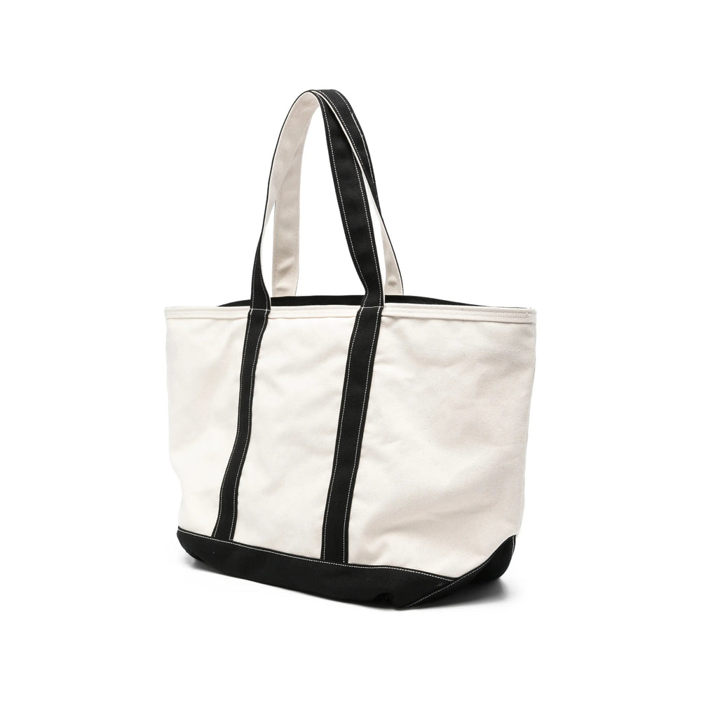 Carhartt Wip Panelled Cotton Tote Bag — White, view 5