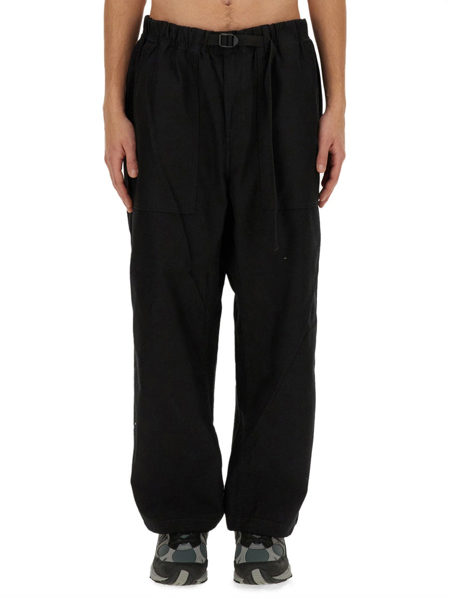 Carhartt Wip Belted Cotton Trousers — Black, view 2