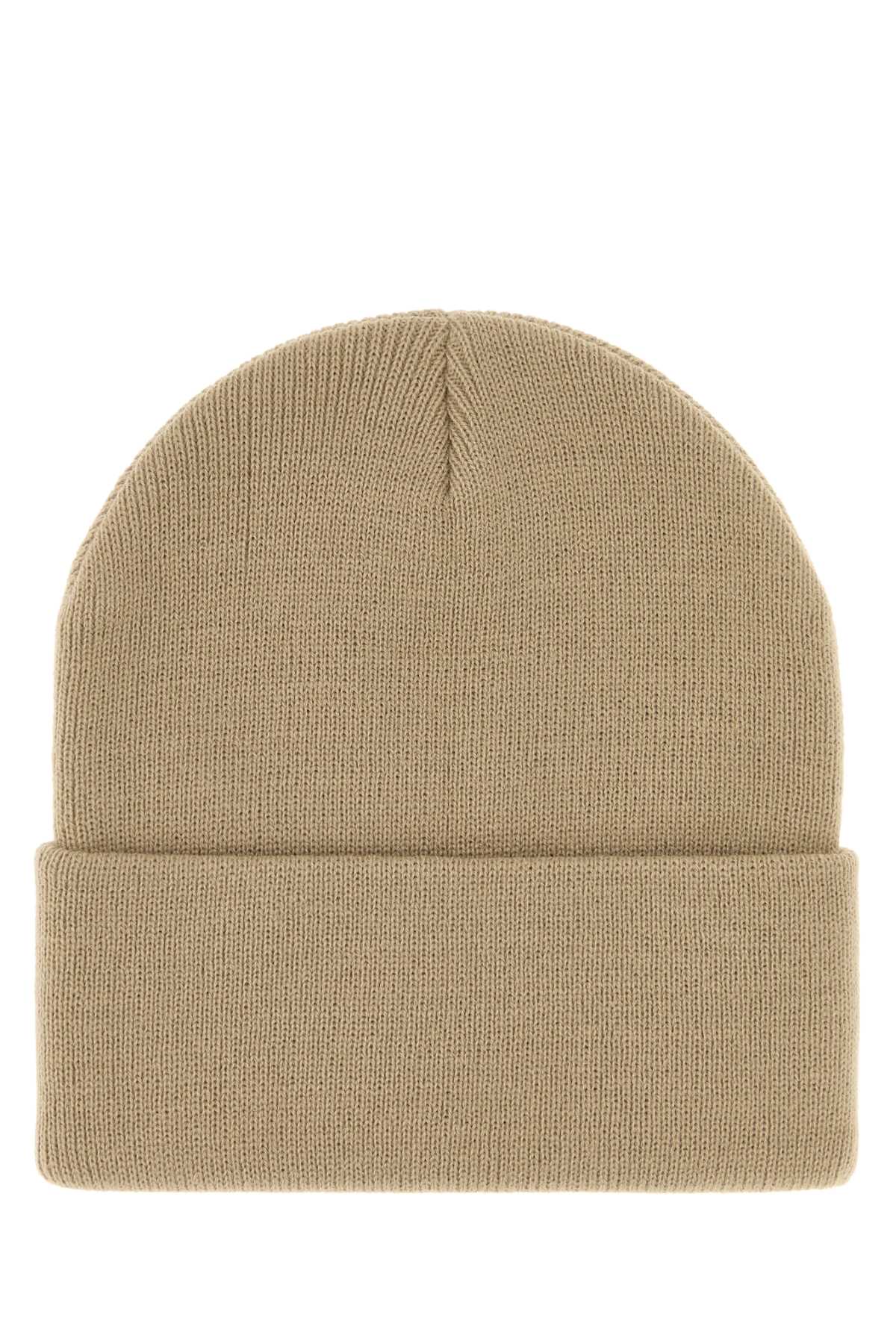Carhartt Wip W'AshleyBe Ribbed Knit Beanie — Beige, view 2