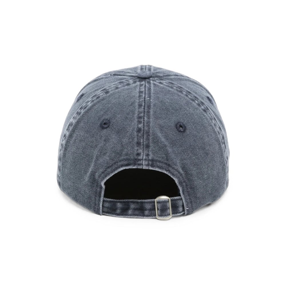 Carne Bollente CAP0105 Washed Cotton Baseball Cap — Navy, view 2