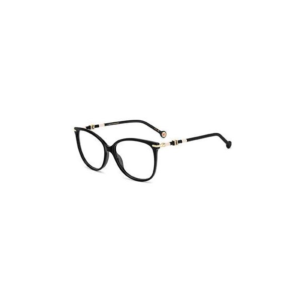 Carolina Herrera CA-1065549 Black Acetate Butterfly Eyeglasses — Black by Carolina Herrera