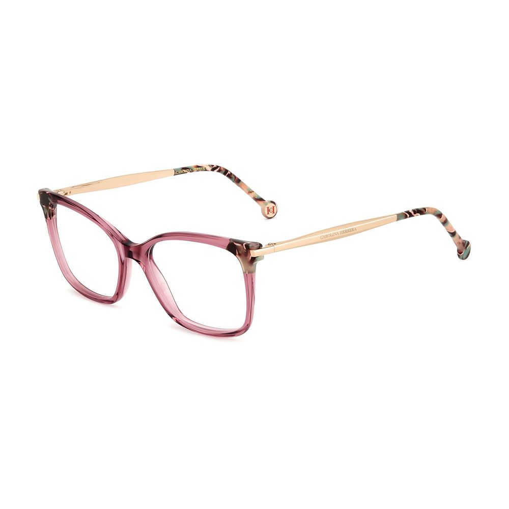 Carolina Herrera CA-1065760 Pink Metal Butterfly Eyeglasses — Pink by Carolina Herrera