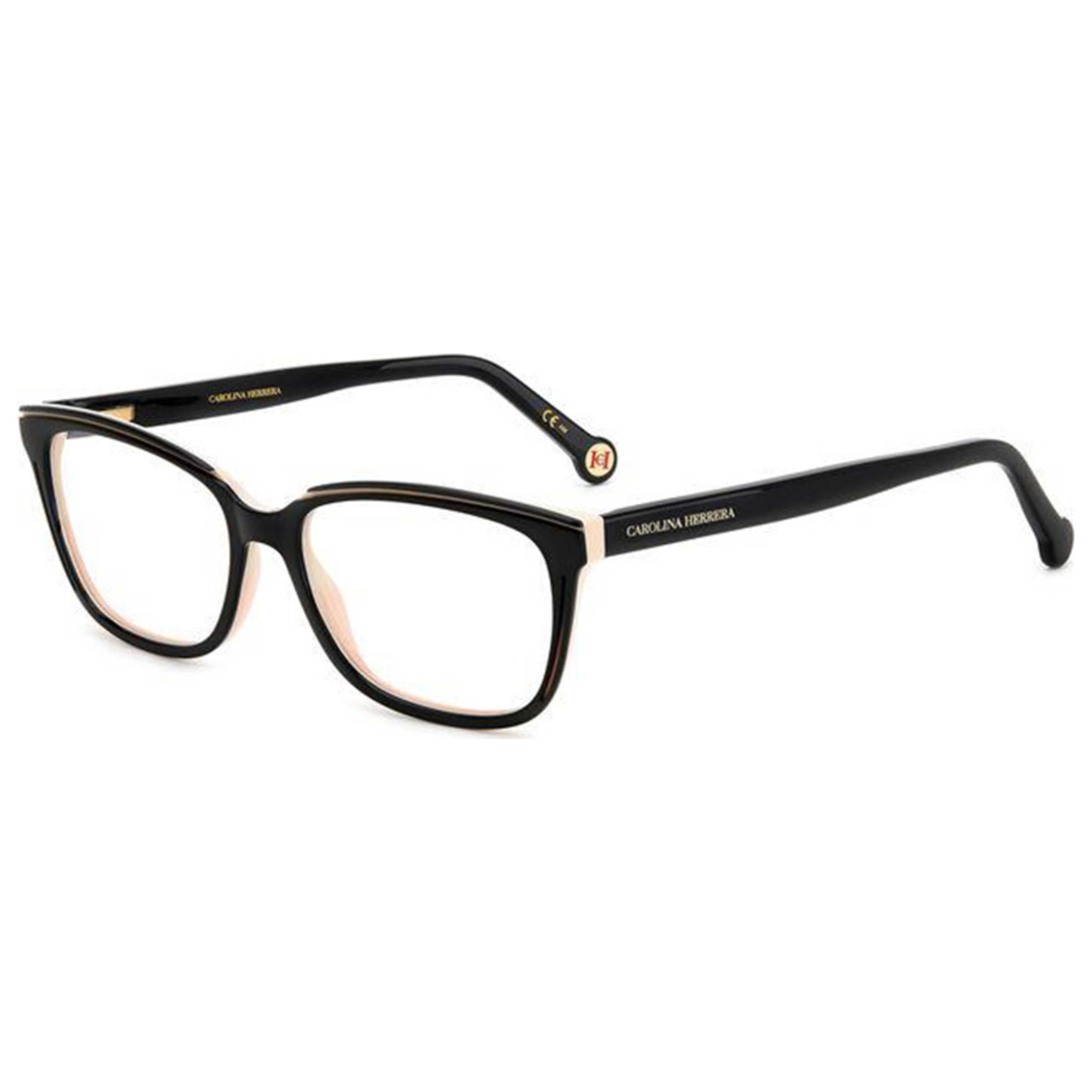Carolina Herrera HER0170KDX54 Black Rectangle Eyeglasses — Black by Carolina Herrera