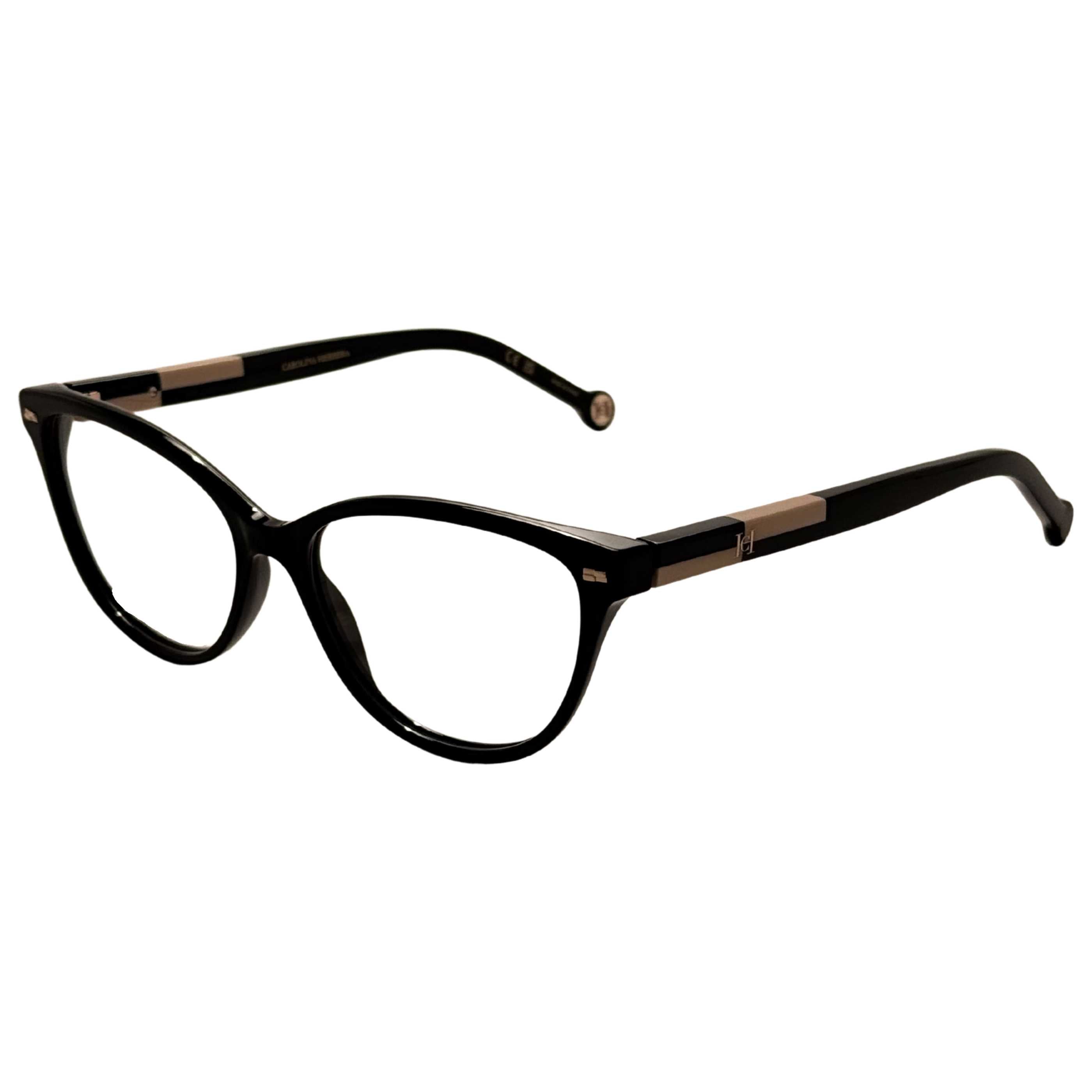 Carolina Herrera HER0190KDX54 Black Acetate Cat-Eye Eyeglasses by Carolina Herrera