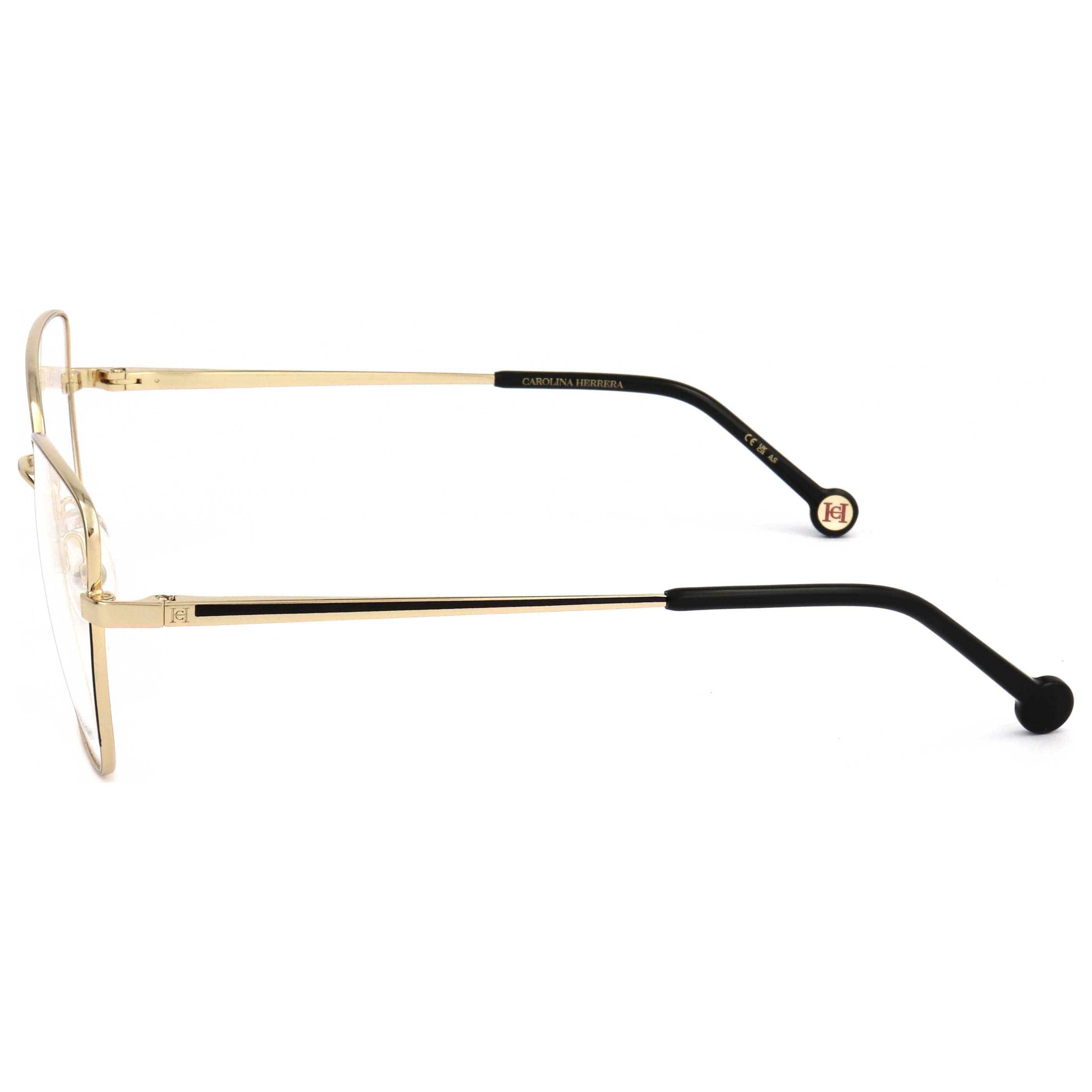 Carolina Herrera HER02092M256 Gold and Black Metal Frame Eyeglasses, view 2