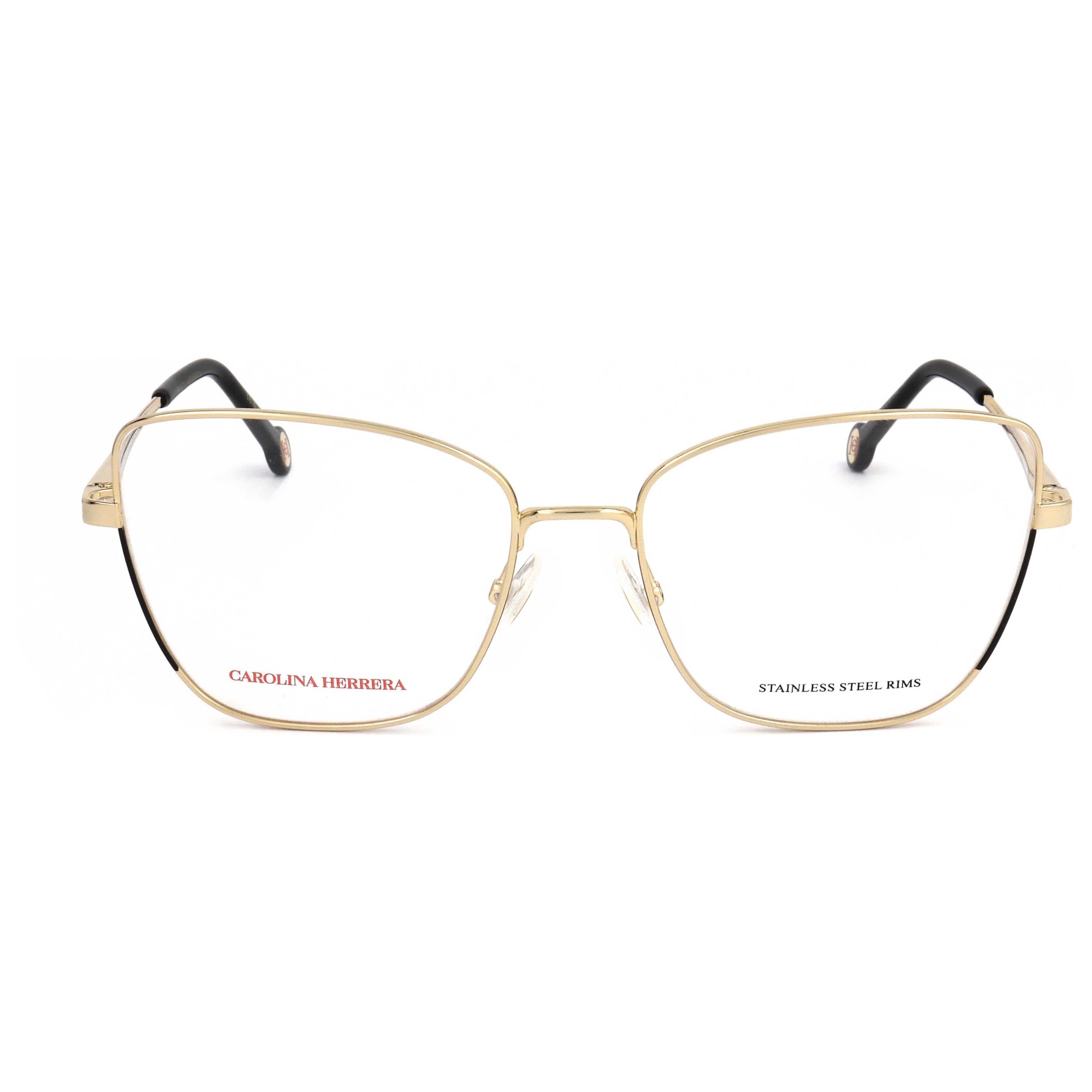 Carolina Herrera HER02092M256 Gold and Black Metal Frame Eyeglasses, view 3