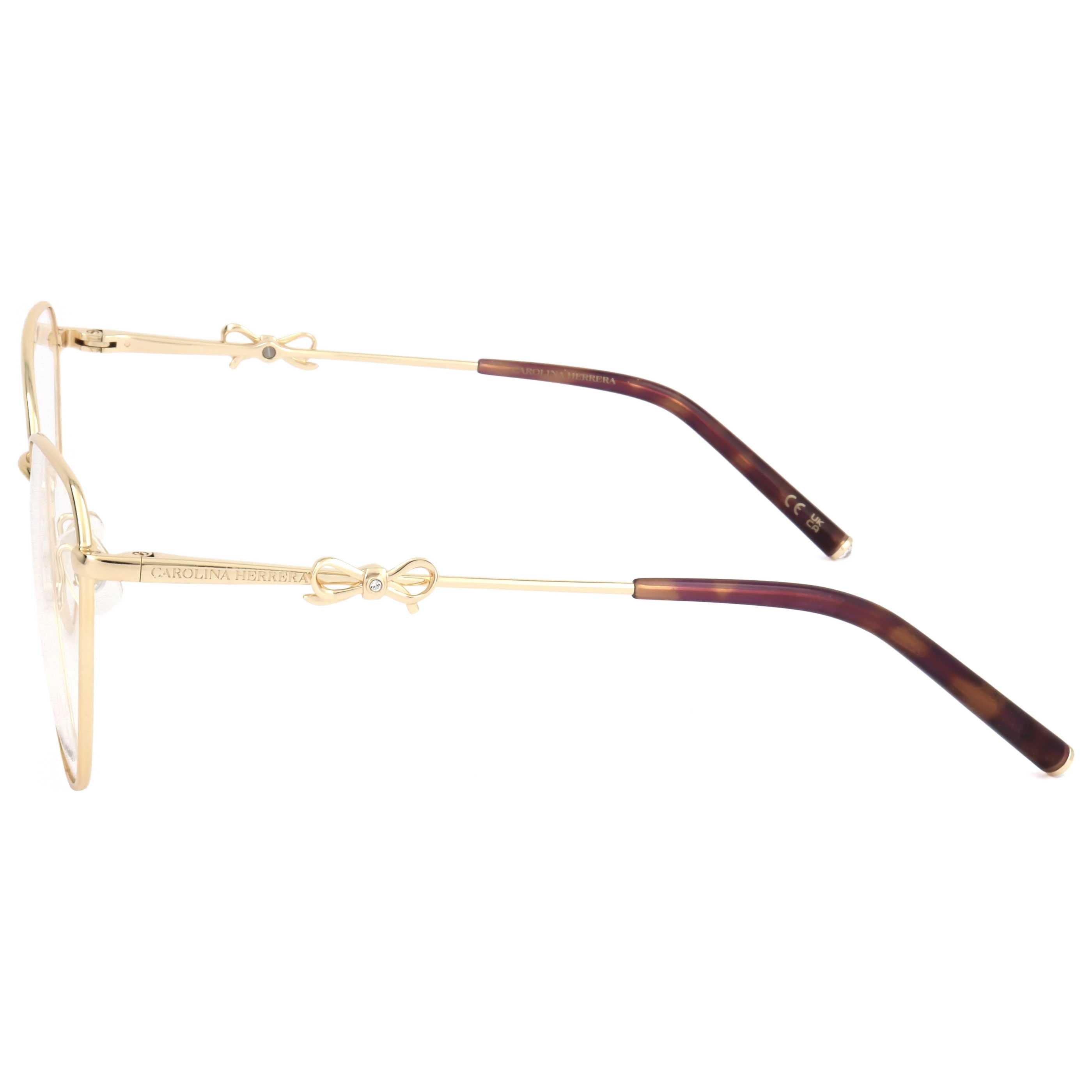 Carolina Herrera HER0220S9E56 Gold Metal Frame Eyeglasses — Gold, view 2