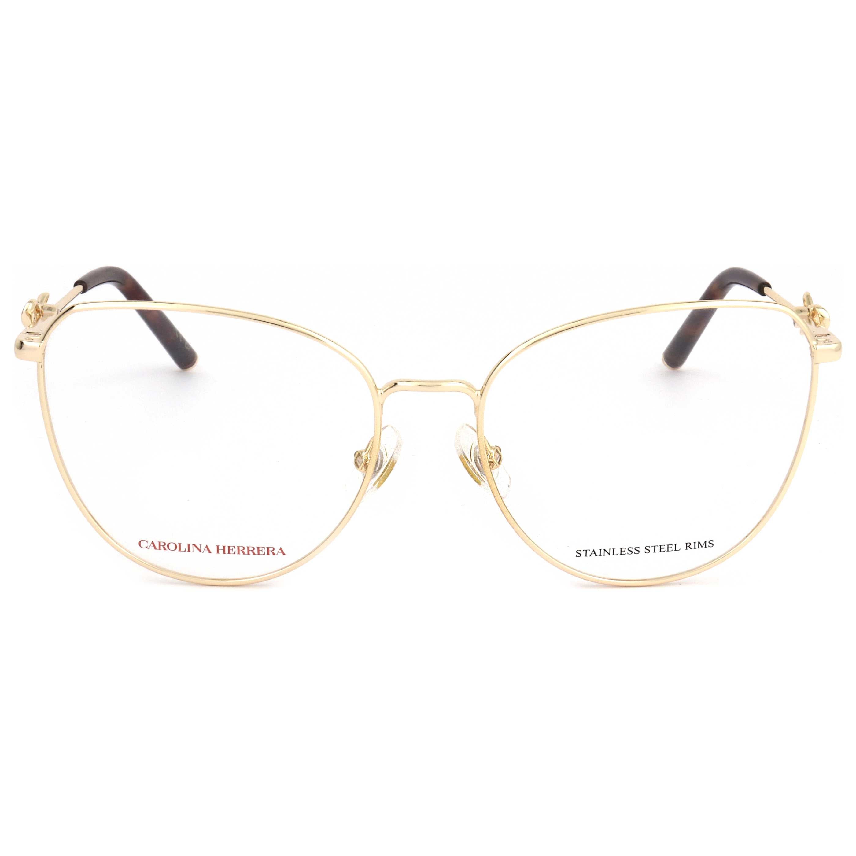 Carolina Herrera HER0220S9E56 Gold Metal Frame Eyeglasses — Gold, view 3