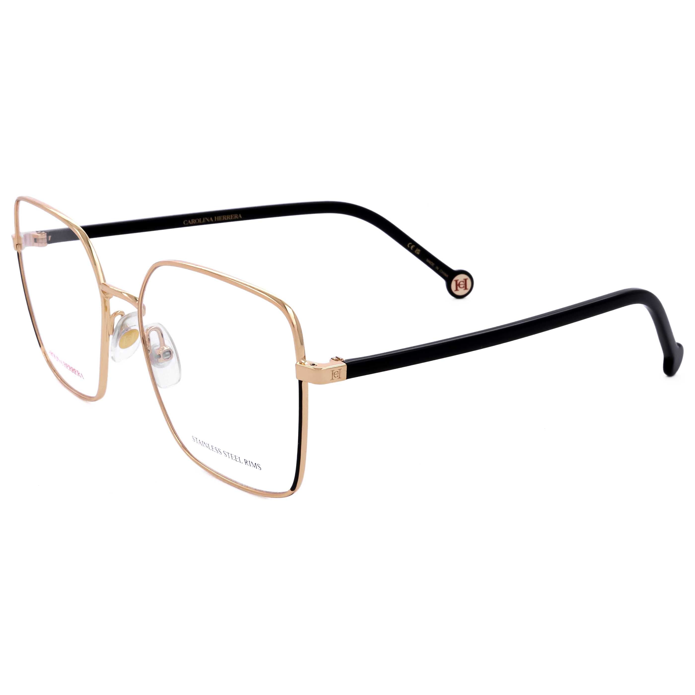 Carolina Herrera HER0248RHL55 Gold and Black Metal Eyeglasses — Gold by Carolina Herrera