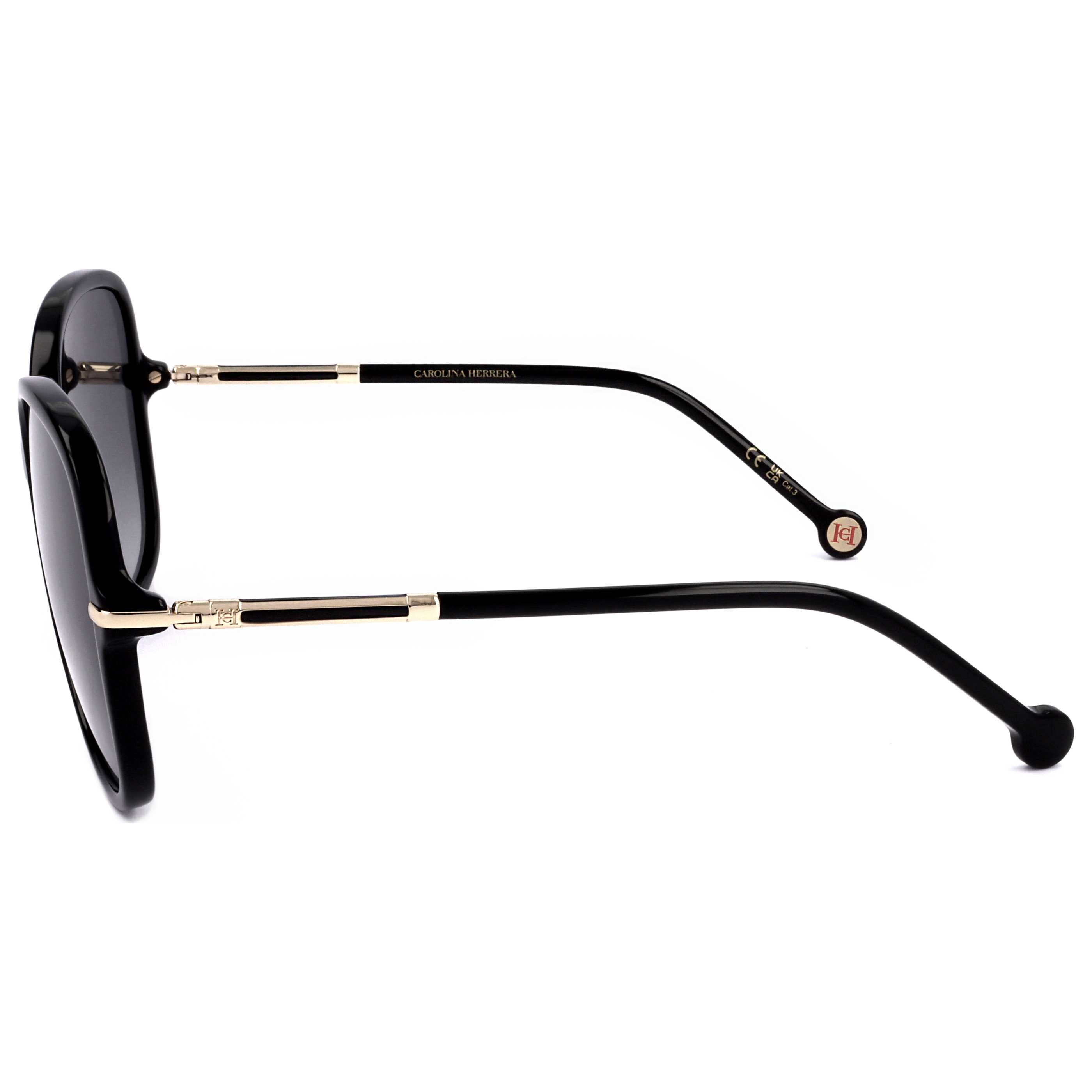 Carolina Herrera HER0269S80758 Oversized Frame Sunglasses — Black, view 2