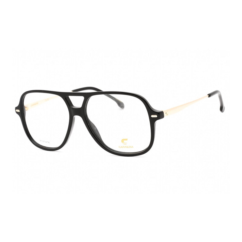 Carrera Rectangle Full Rim Eyeglasses — Black by Carrera