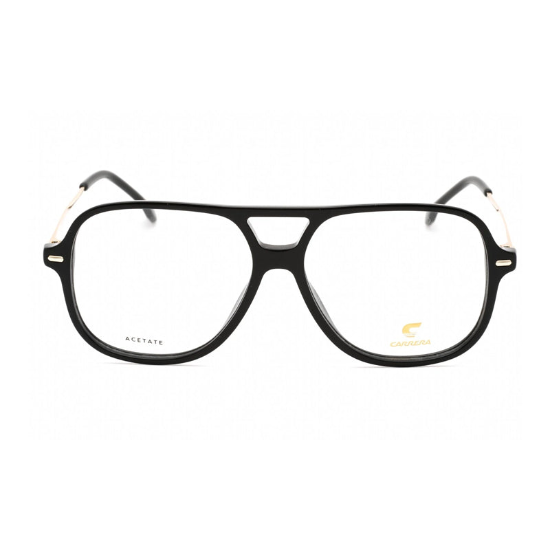 Carrera Rectangle Full Rim Eyeglasses — Black, view 2