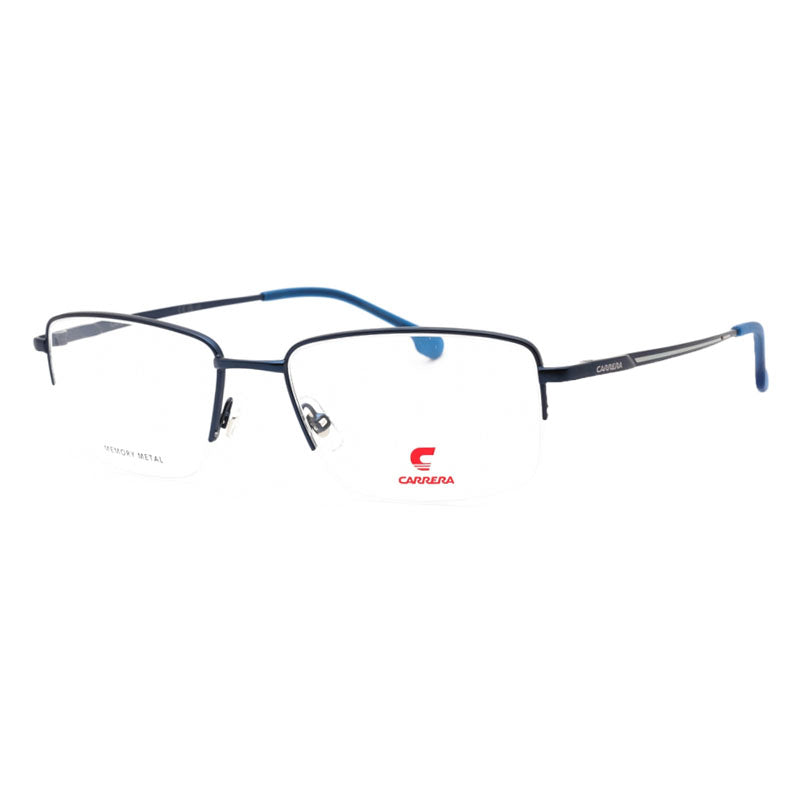Carrera Rectangle Metal Eyeglasses — Blue by Carrera