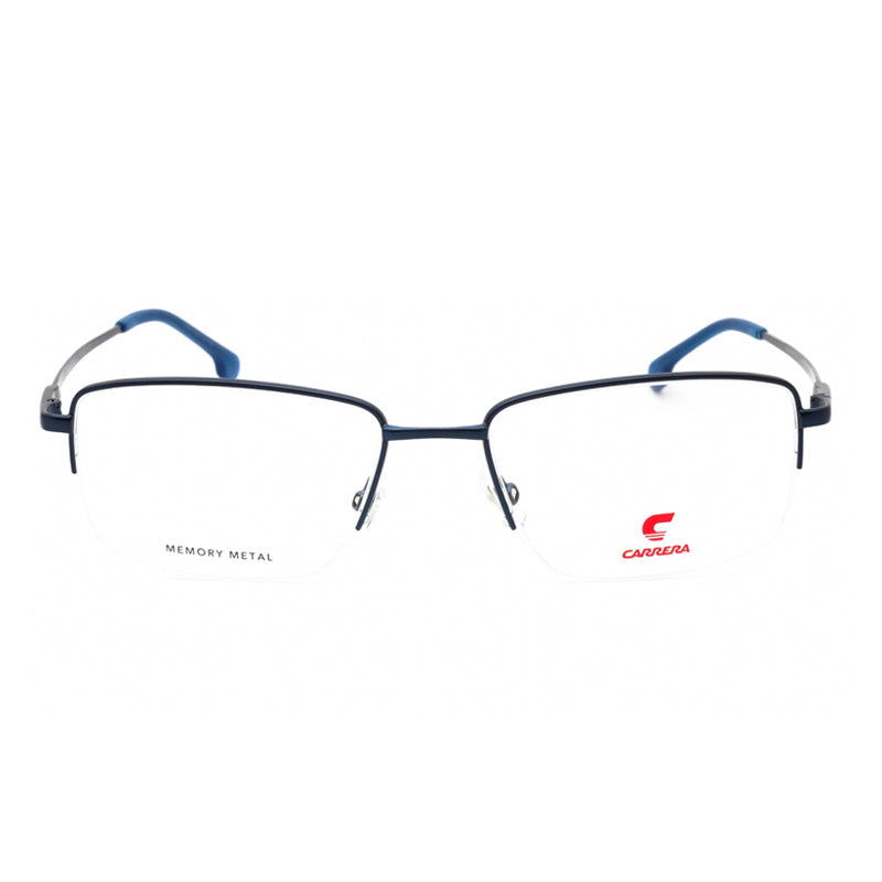 Carrera Rectangle Metal Eyeglasses — Blue, view 2