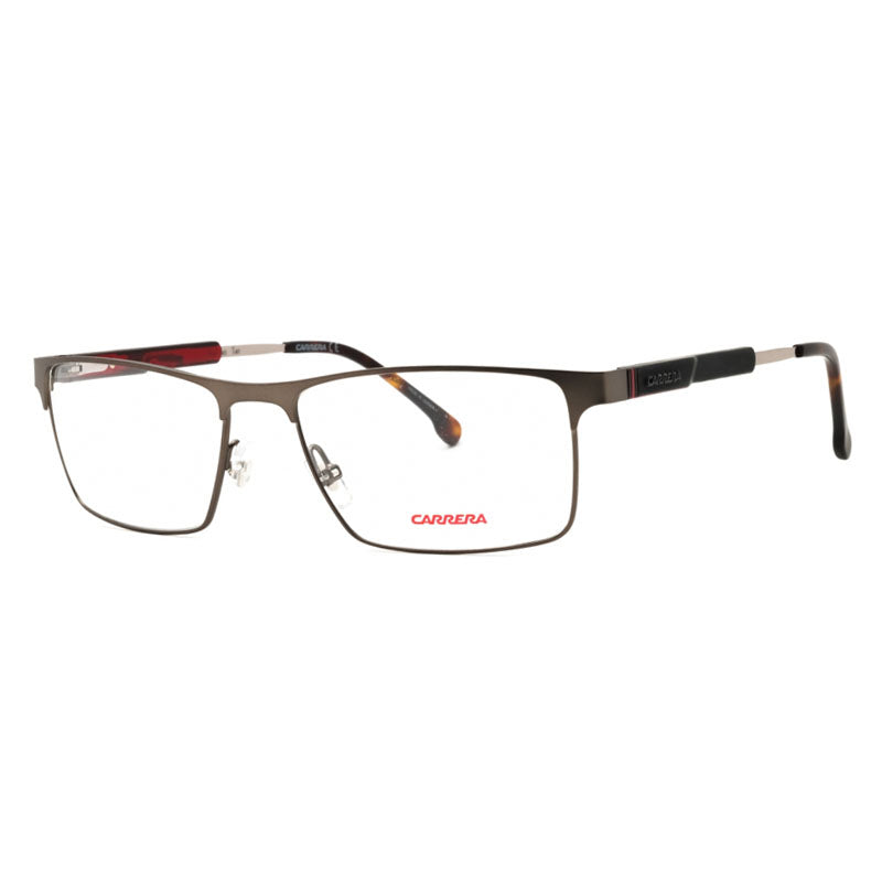 Carrera Rectangle Metal Frame Eyeglasses — Gray by Carrera