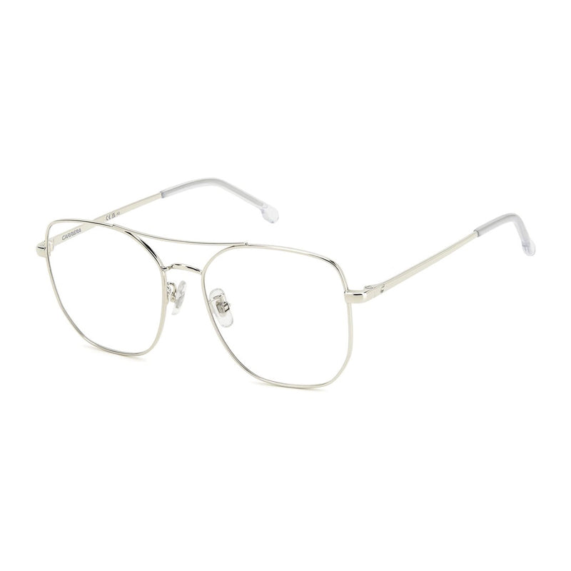 Carrera Rectangle Full Rim Metal Eyeglasses — Silver by Carrera