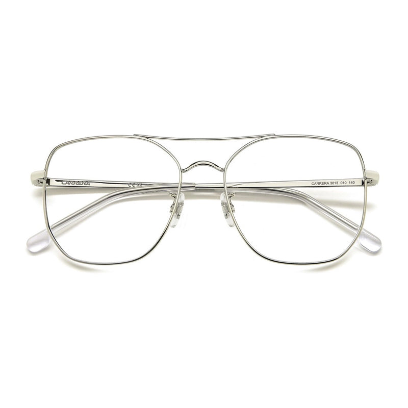 Carrera Rectangle Full Rim Metal Eyeglasses — Silver, view 2