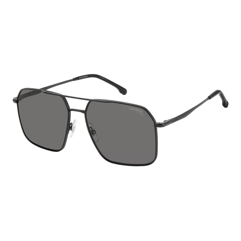 Carrera Square Metal Frame Sunglasses — Black by Carrera