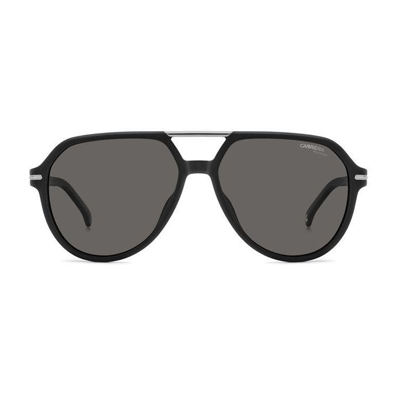 Carrera Polarized Aviator Sunglasses — Black, view 2