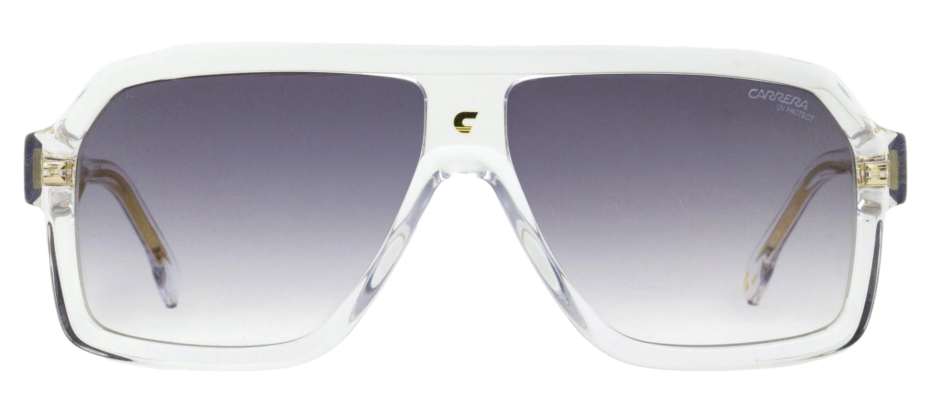 Carrera Square Navigator Sunglasses — Clear, view 2