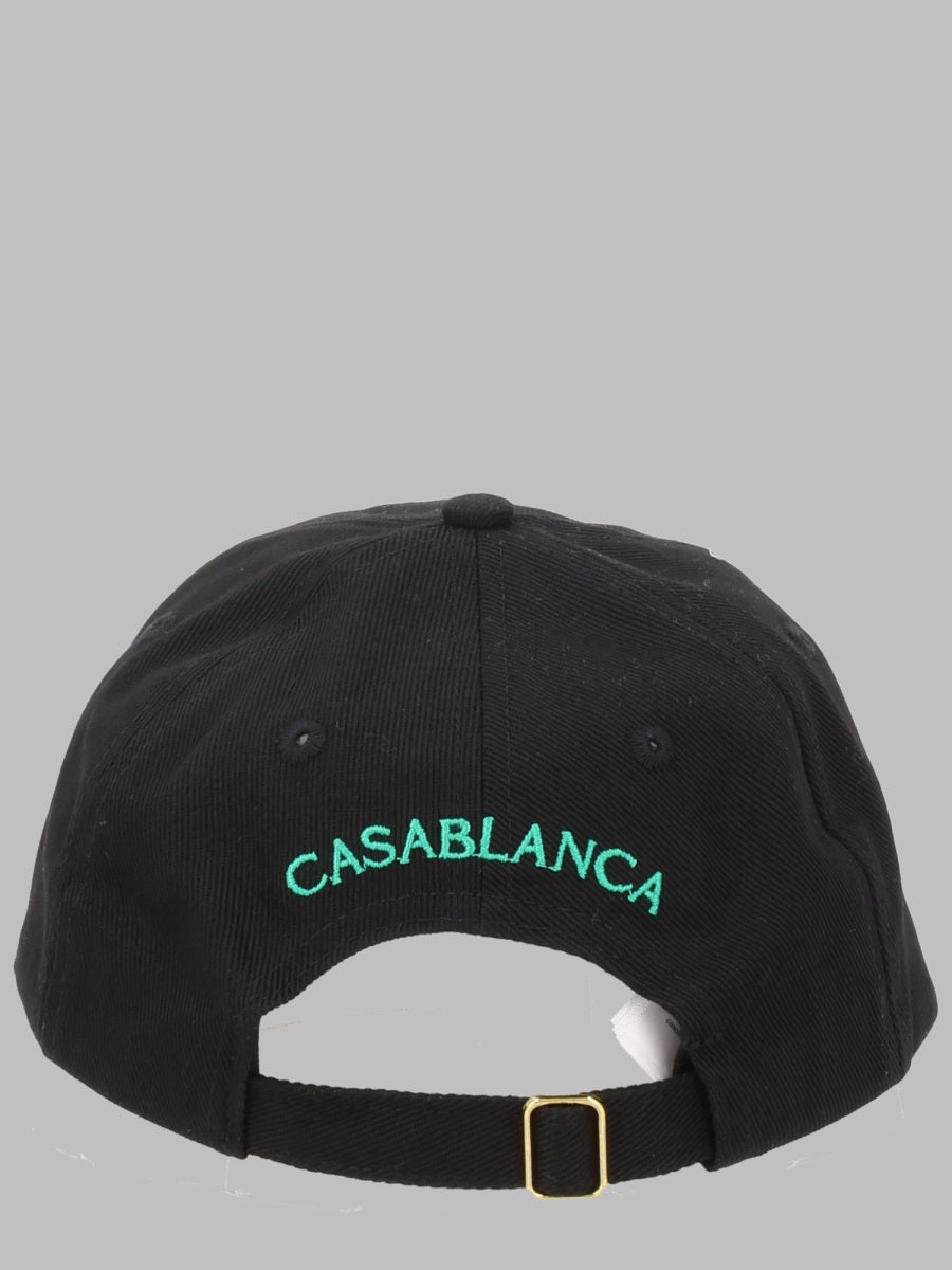 Casablanca A-PF26-HAT-002_03BLACK Baseball Cap — Black, view 2