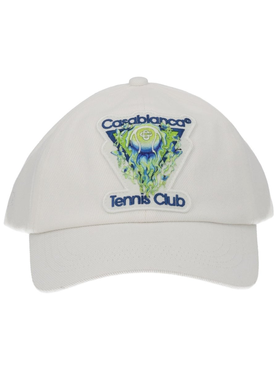 Casablanca A-SP26-HAT-002_01WHITE Baseball Cap — White, view 2