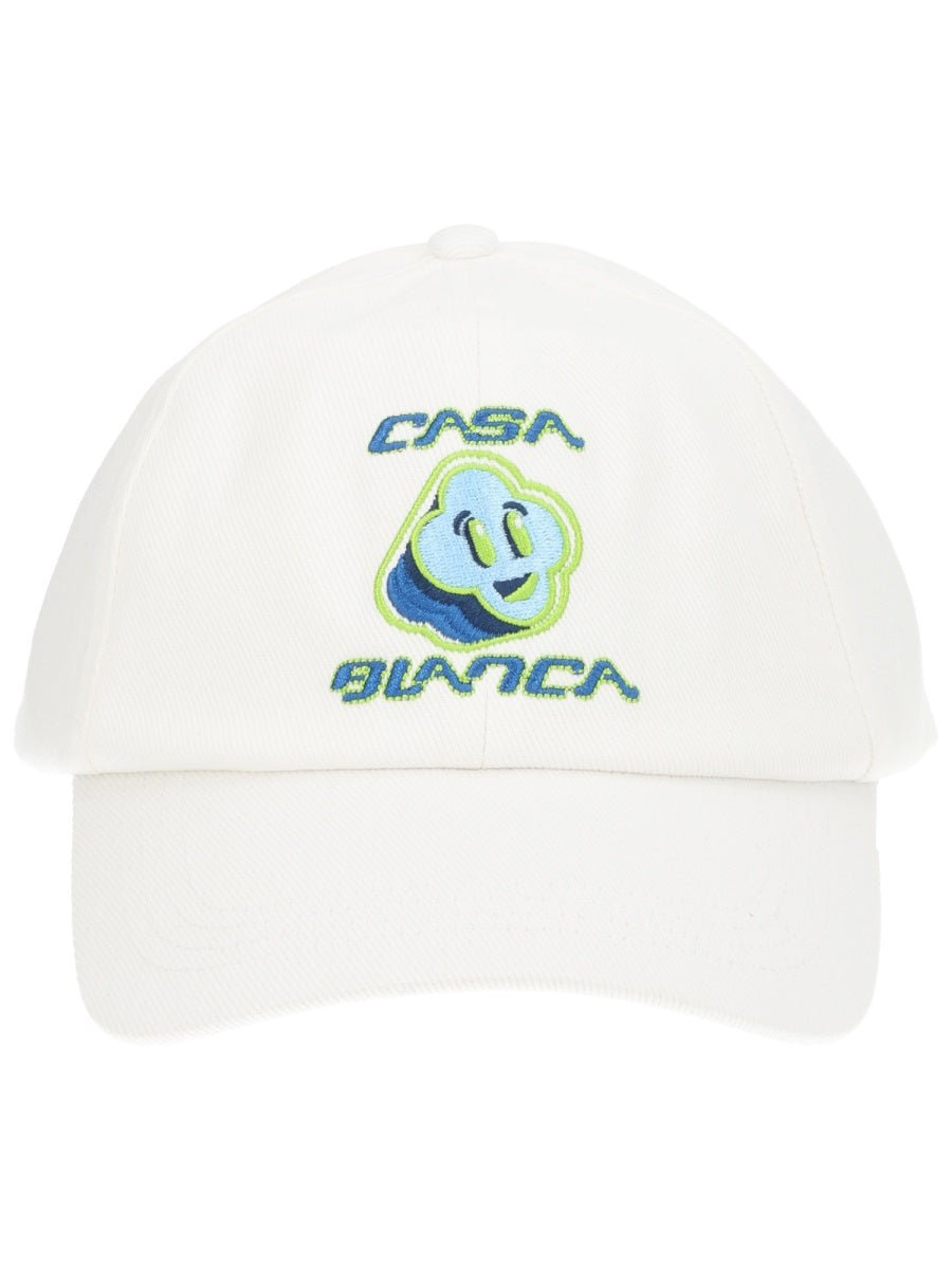 Casablanca A-SS26-HAT-002_01WHITE Baseball Cap — White, view 2