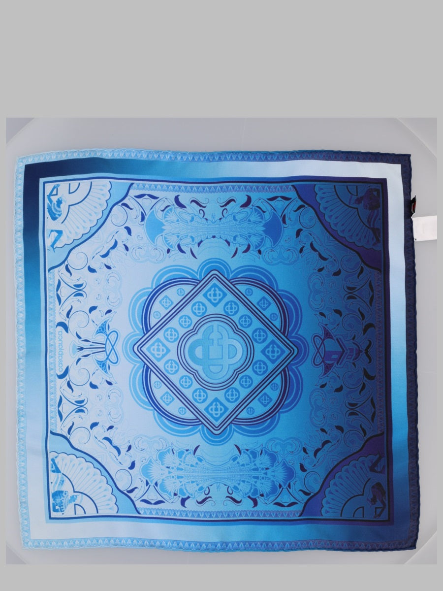 Casablanca Egyptian Rug Scarf — Blue, view 2