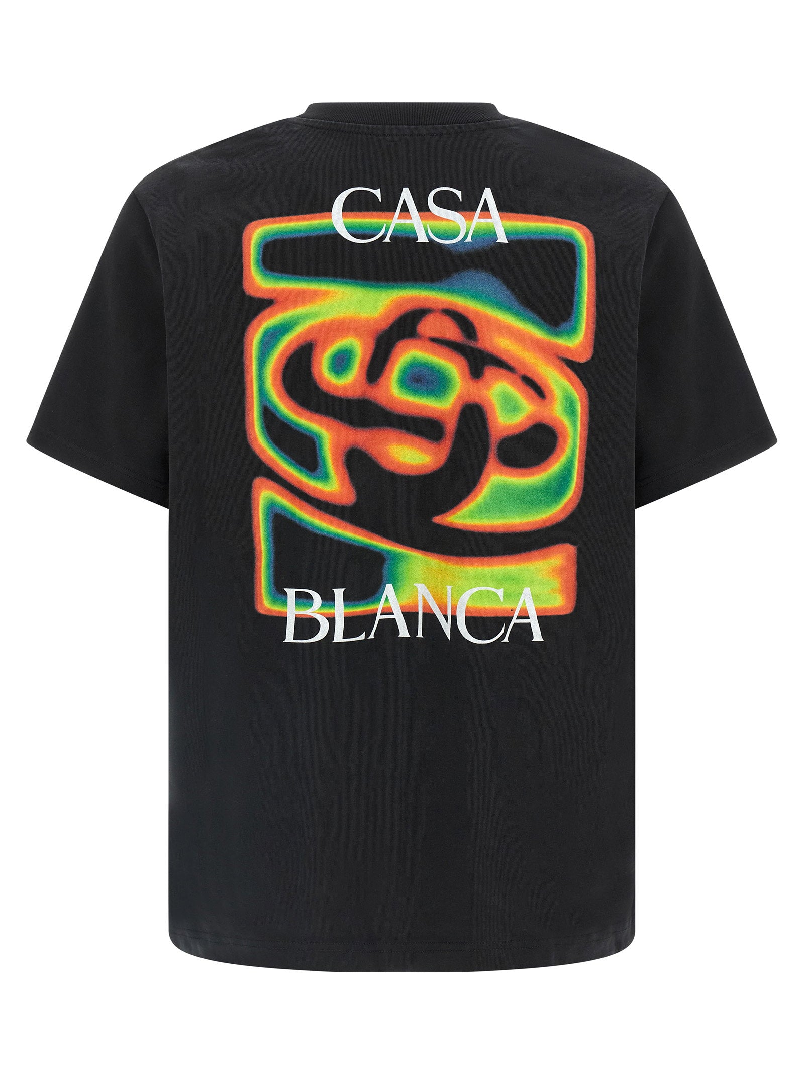 Casablanca Heat Map Logo T-Shirt — Black, view 2