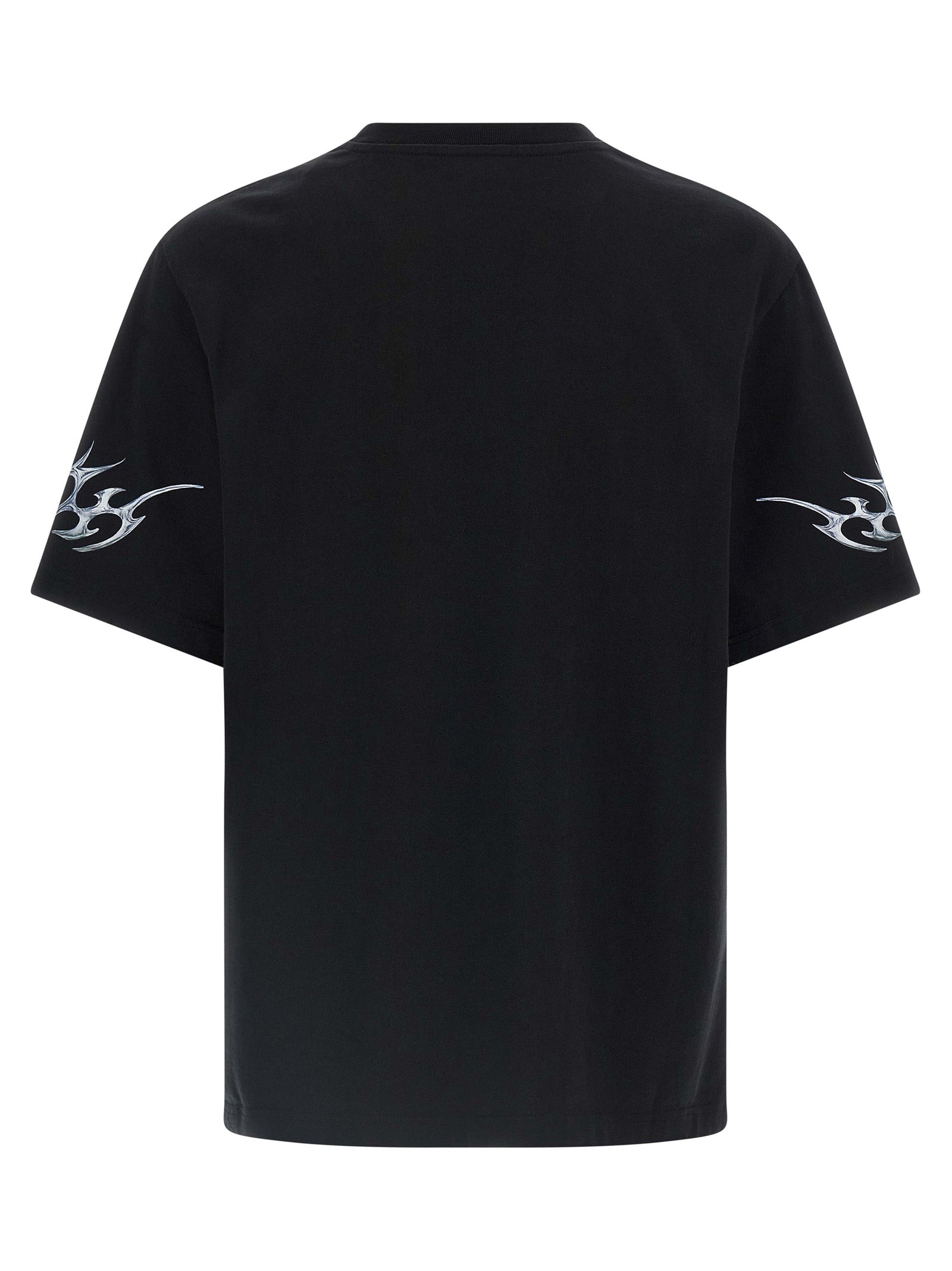 Casablanca Graphic-Print Organic Cotton T-Shirt — Black, view 2
