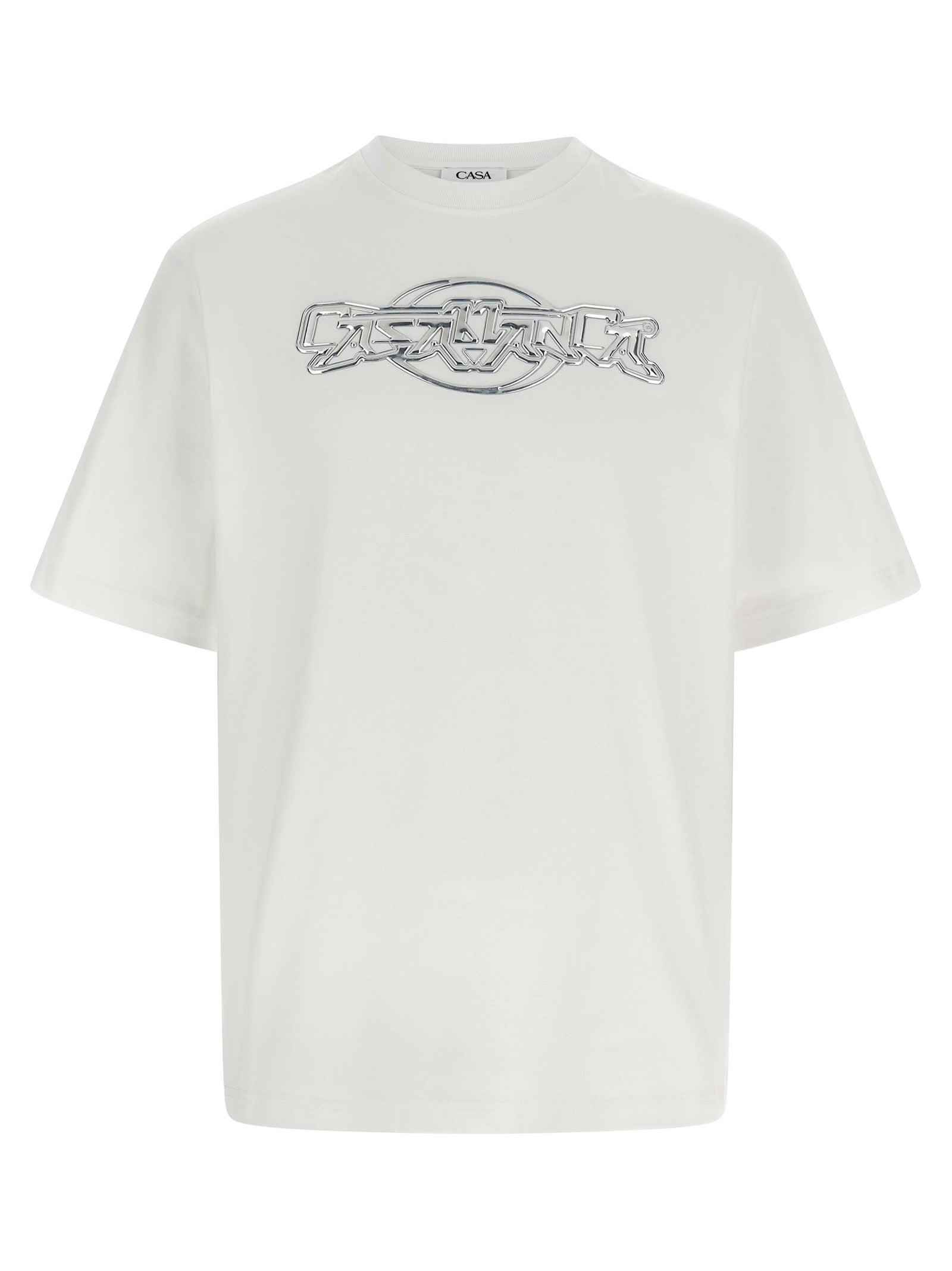 Casablanca Chrome T-Shirt — White by Casablanca